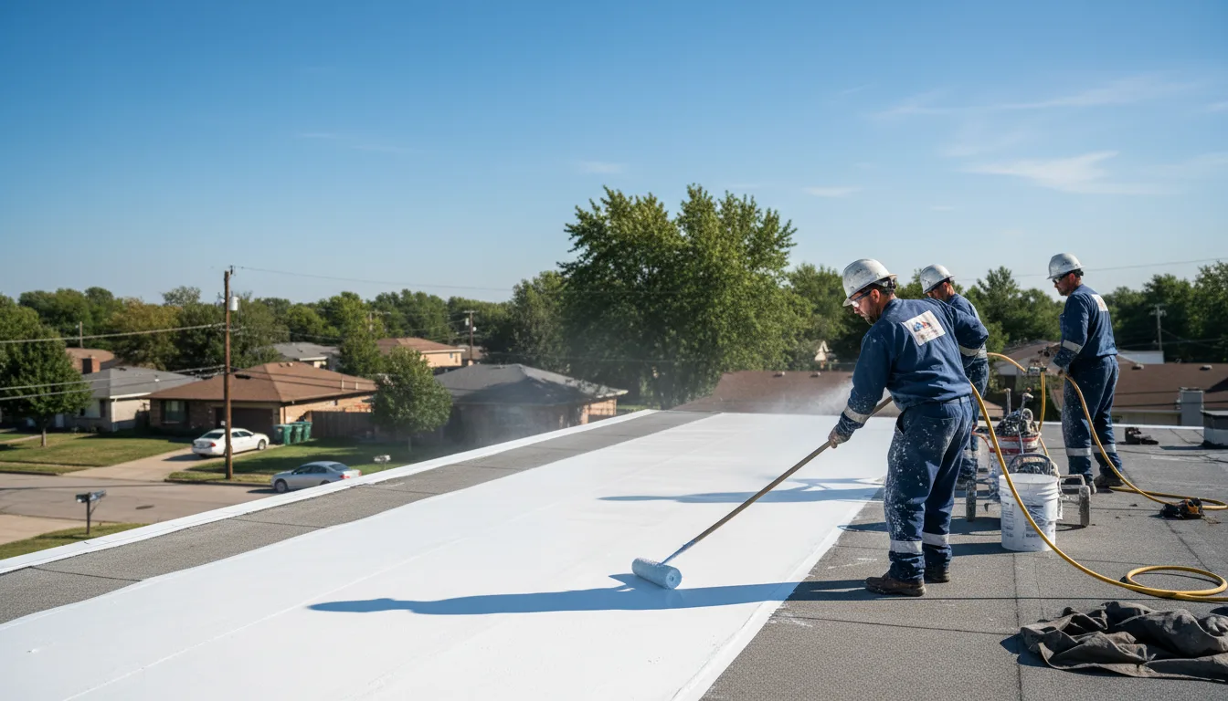 Commercial roof coating in Coyle, OK near me
